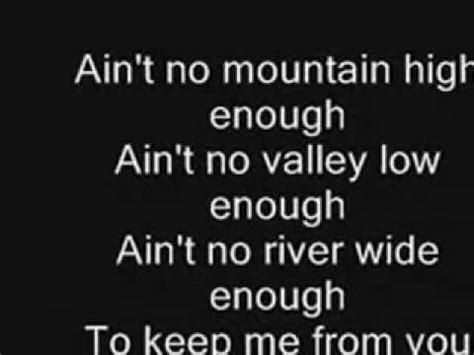 ain t no mountain high enough lyrics